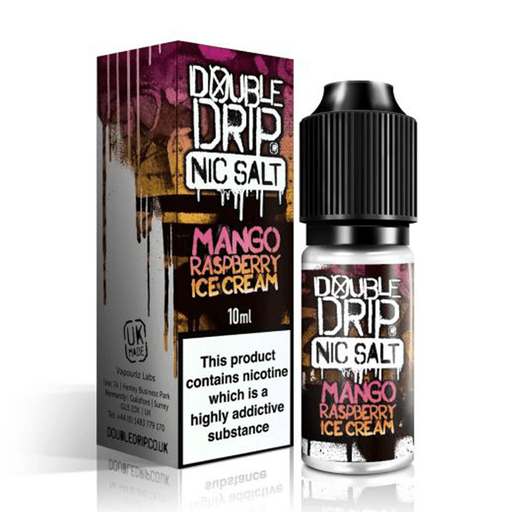 Mango Raspberry Ice Cream Nic Salt E-Liquid by Double Drip- 5056246502032 - TABlites