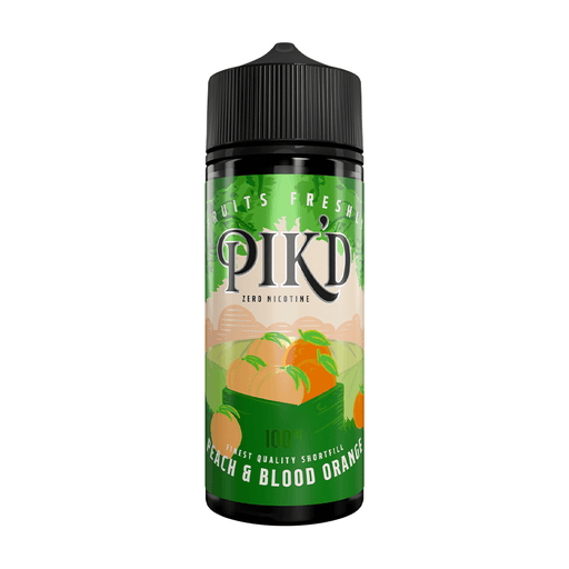 Peach and Blood Orange Short Fill Vape Juice by Pik'd 100ml- 0658238995744 - TABlites