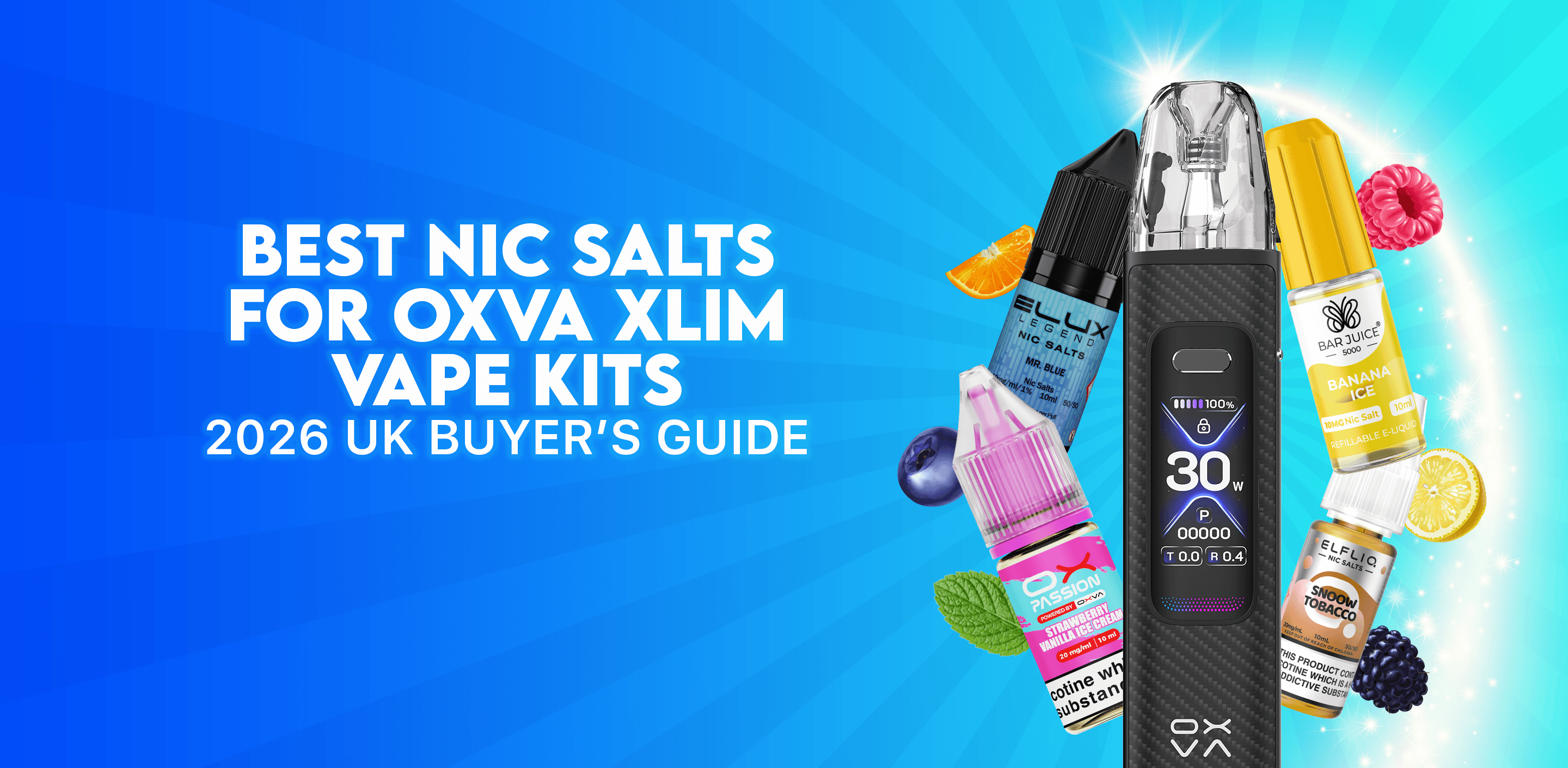 Best Nic Salts for OXVA XLIM Vape Kits
