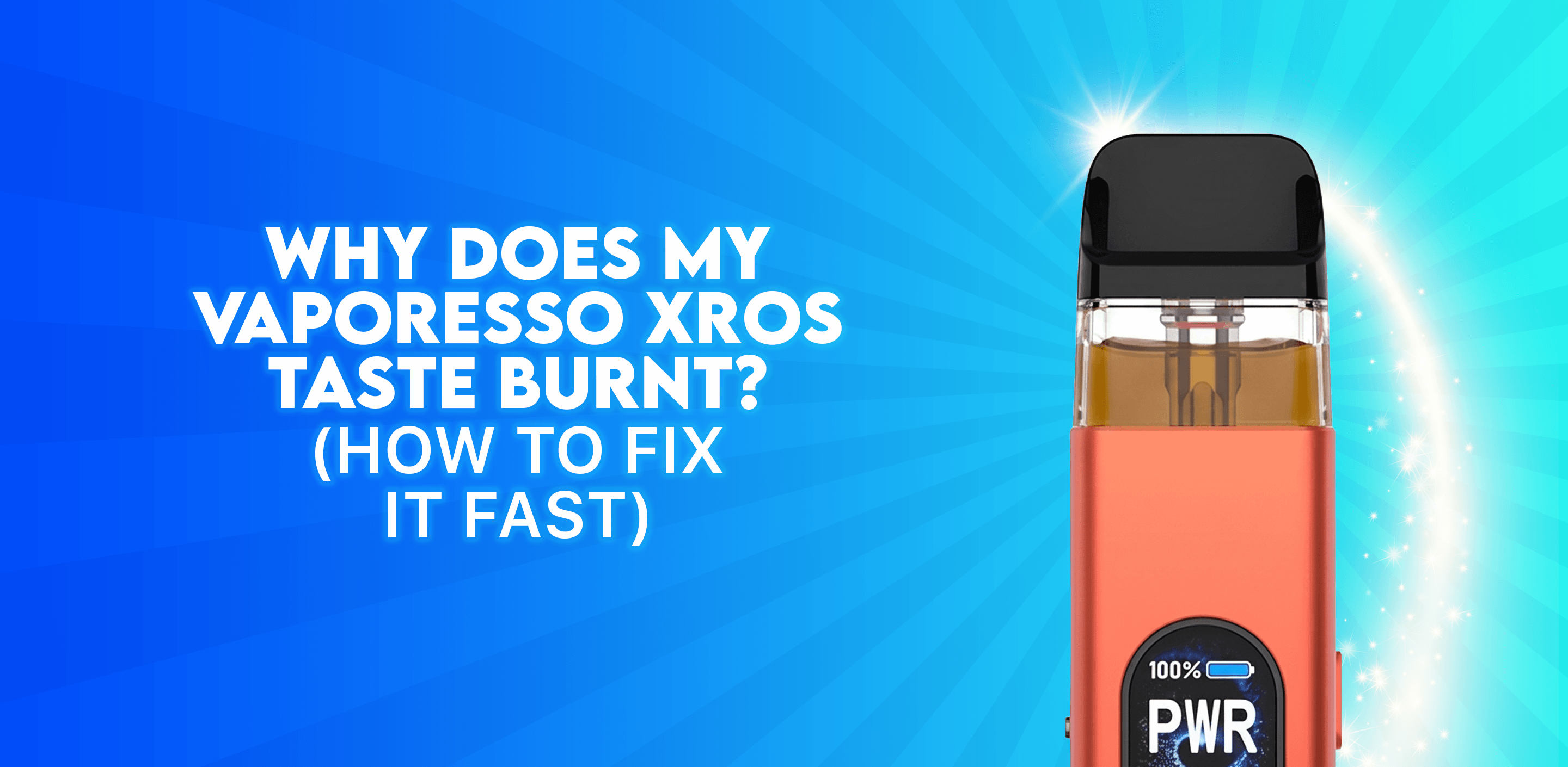 Why Does My Vaporesso XROS Taste Burnt? (How to Fix It Fast – UK Guide 2026)