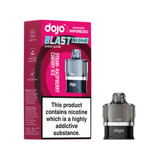 Strawberry Raspberry Cherry Ice Vaporesso Dojo Blast 6000 Prefilled Pods