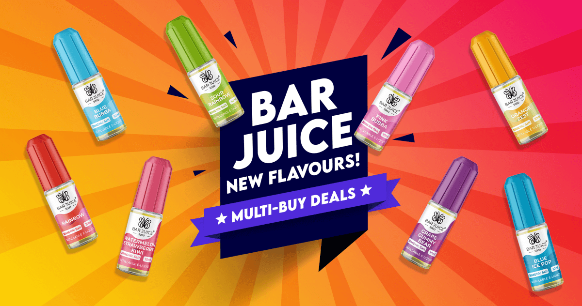 Bar Juice New Flavours Banner