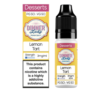 Lemon Tart 10ml E-Liquid 3mg by Dinner Lady