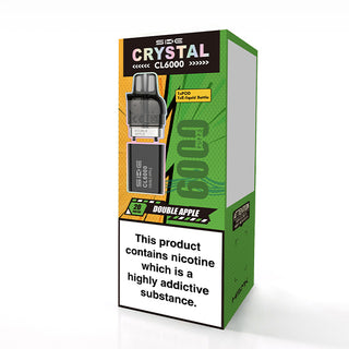 Double Apple SKE Crystal CL6000 Vape Kit Box