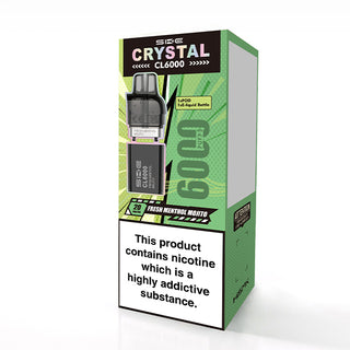 Fresh Menthol Mojito SKE Crystal CL6000 Vape Kit Box