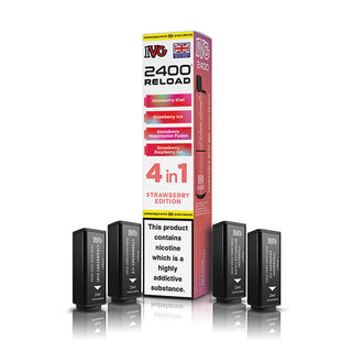 Strawberry Edition IVG 2400 Reload 4 In 1 Pods