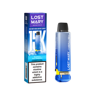 Blueberry Sour Raspberry Nera 30K Prefilled Pod Cartridges by Lost Mary