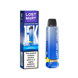 Blueberry Raspberry Gami Nera 30K Prefilled Pod Cartridges by Lost Mary box