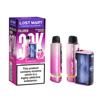Strawberry Ice Nera 30K Fullview Prefilled Pod Kit by Lost Mary