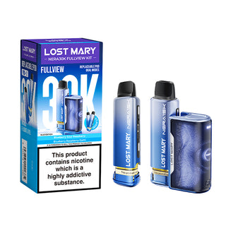 Blue Edition Nera 30K Fullview Prefilled Pod Kit by Lost Mary