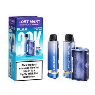 Blueberry our Raspberry Nera 30K Fullview Prefilled Pod Kit by Lost Mary