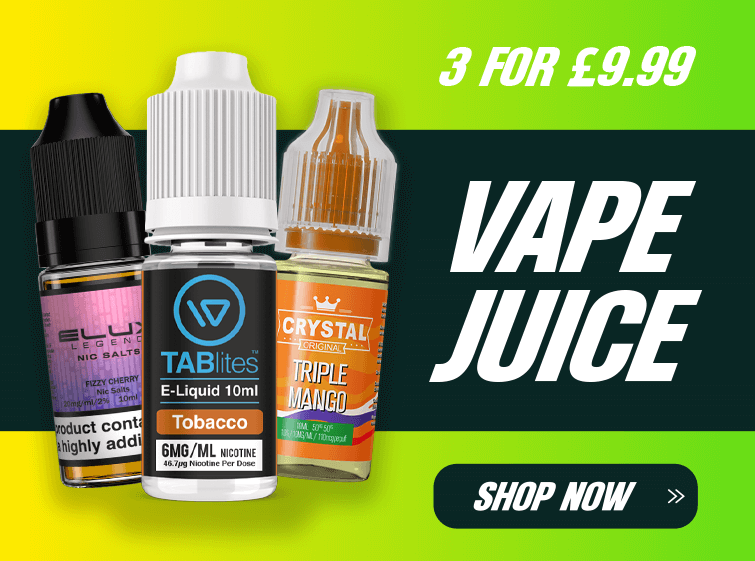 3 for £9.99 Vape Juice - shop now