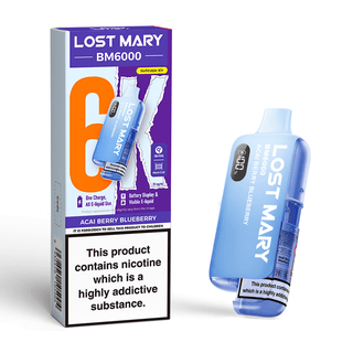 Acai Berry Blueberry Lost Mary BM6000 Prefilled Pod Kit