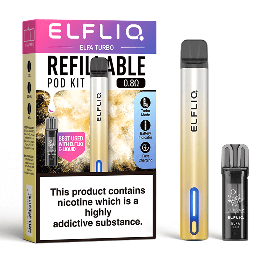 Aurora Gold Elf Bar Elfa Turbo Vape Kit
