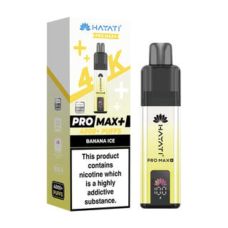 Banana Ice Hayati Pro Max+ 4K Prefilled Pod Vape Kit