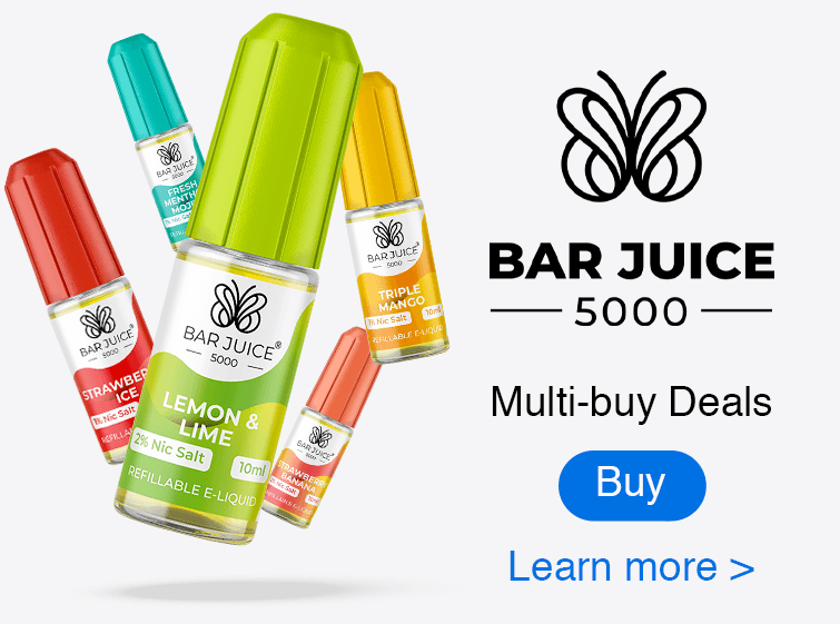 Bar Juice 5000 Nic Salts Banner