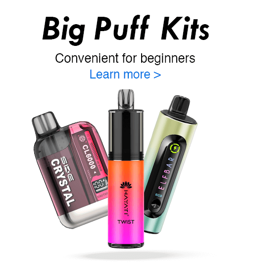 Big Puff Vape Kits - Convenient for beginners