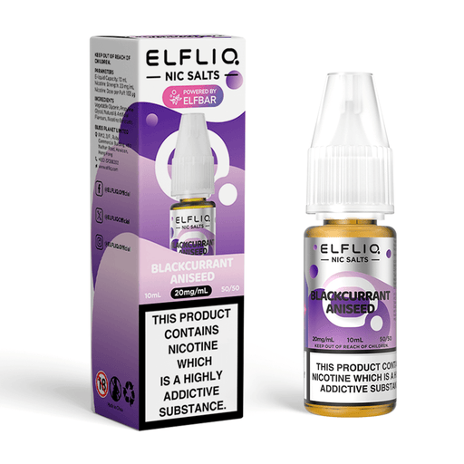 Blackcurrant Aniseed Elfliq Vape Juice by Elf Bar - 4895255209560 - TABlites