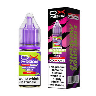Blackcurrant Squash OX Passion Nic Salt E-Liquid by OXVA
