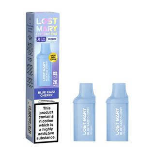 Blur Razz Cherry Lost Mary BM600 Prefilled Replacement Pod Refills