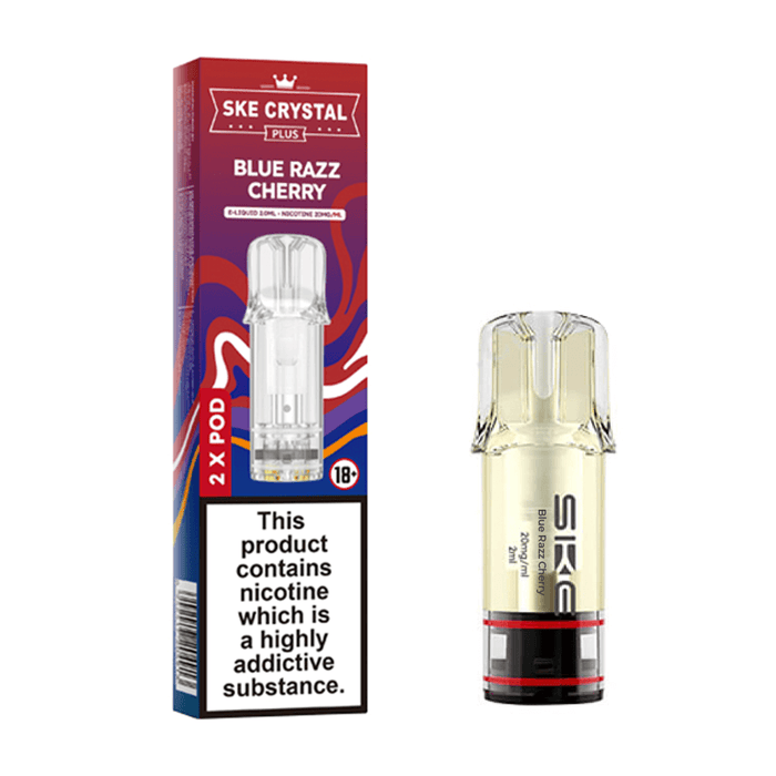 Blue Razz Cherry SKE Crystal Plus Prefilled Pods