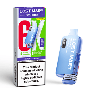 Blue Razz Gami Lost Mary BM6000 Prefilled Pod Kit