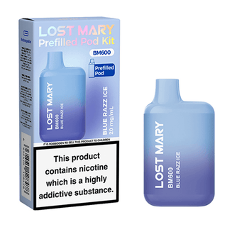 Blue Razz Ice Lost Mary BM600 Prefilled Pod Kit