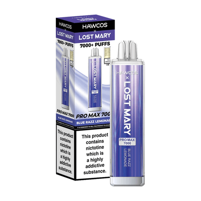 Blue Razz Lemonade Pro Max 7000 by Hawcos x Lost Mary