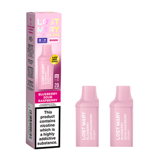 Blue Sour Raspberry Lost Mary BM600 Prefilled Replacement Pod Refills