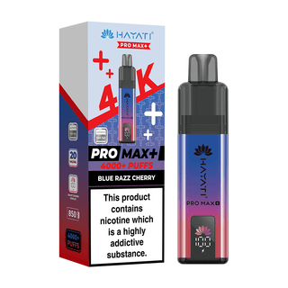 Blue Razz Cherry Hayati Pro Max+ 4K Prefilled Pod Vape Kit