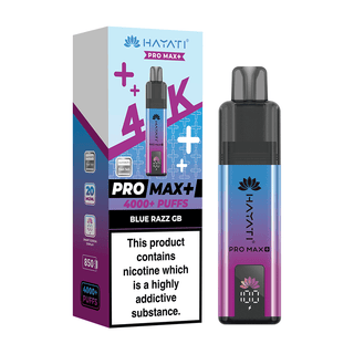 Blue Razz GB Hayati Pro Max+ 4K Prefilled Pod Vape Kit