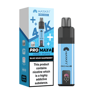 Blue Sour Raspberry Hayati Pro Max+ 4K Prefilled Pod Vape Kit