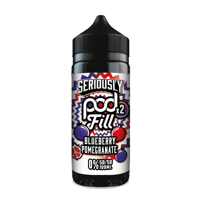 Blueberry Pomegranate Seriously Podfill X2 50:50 100ml by Doozy