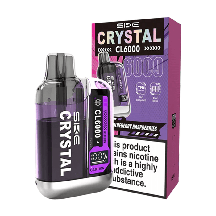 SKE Crystal CL6000 Big Puff Vape Kit - Blueberry Raspberries