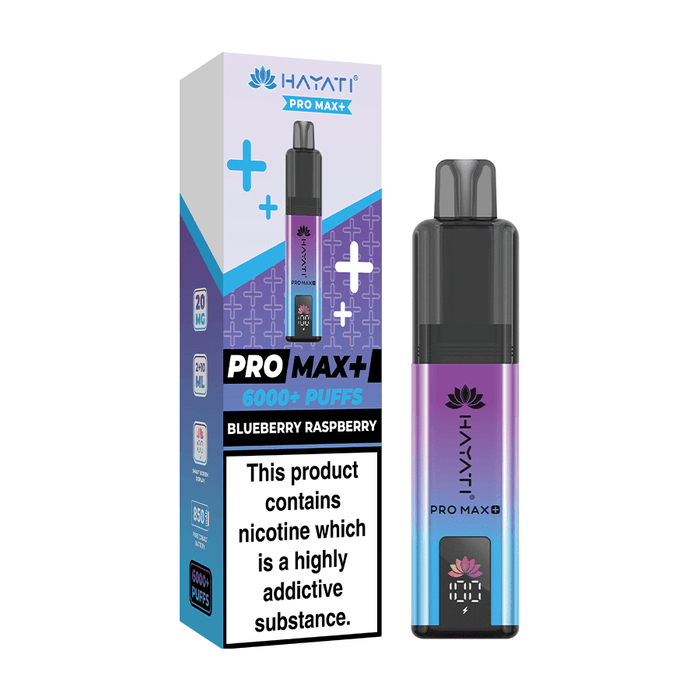 Blueberry Raspberry Hayati Pro Max+ 6000 Puff Vape Kit