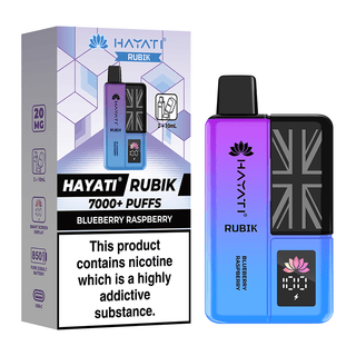 Blueberry Raspberry Hayati Rubik 7000 Puff Vape Kit