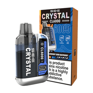 SKE Crystal CL6000 Big Puff Vape Kit - Blueberry Sour Raspberry