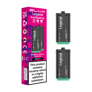 Elux Legend 1500 Prefilled Pods Blueberry Cherry Cranberry