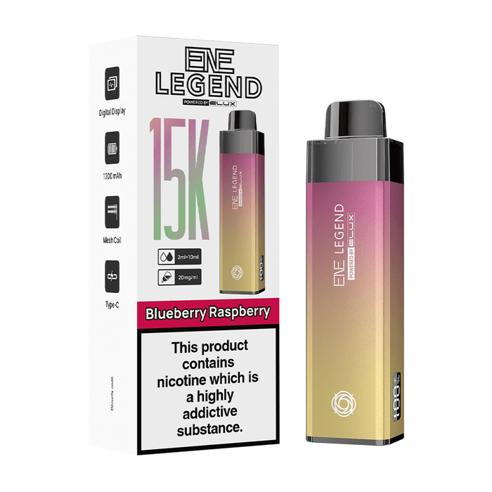 Blueberry Raspberry Elux ENE Legend 15K Prefilled Pod Kit