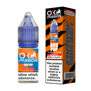 Bru Pop OX Passion Nic Salt E-Liquid by OXVA
