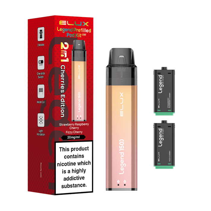 Elux Legend 1500 Prefilled Vape Kit Cherry Edition