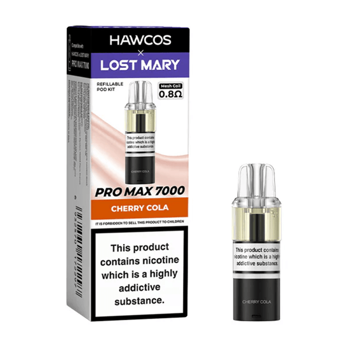 Cherry Cola Hawcos x Lost Mary Pro Max 7000 Prefilled Pods