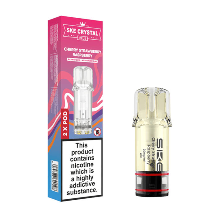 Cherry Strawberry Raspberry SKE Crystal Plus Prefilled Pods