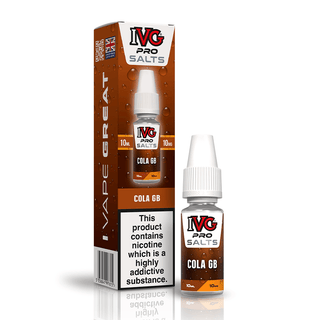 IVG Pro Salts Cola GB 10ml nic salt e-liquid bottle and box