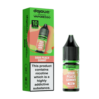 Sour Peach Gummy DojoLiq Nic Salt E-Liquid by Vaporesso