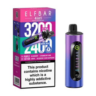 Elf Bar 4 In 1 Prefilled Vape Kit - Purple Edition