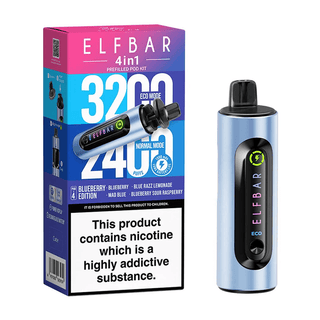 Elf Bar 4 In 1 Prefilled Vape Kit - Blueberry Edition