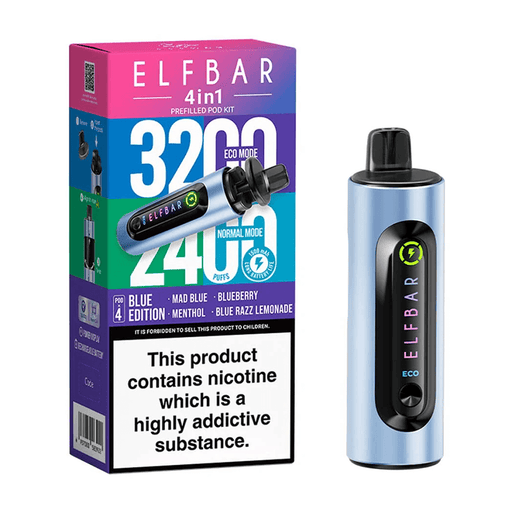 Elf Bar 4 In 1 Prefilled Vape Kit - 22143 - TABlites