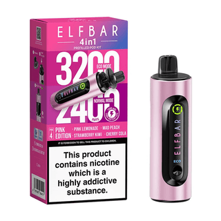 Elf Bar 4 In 1 Prefilled Vape Kit - Pink Edition