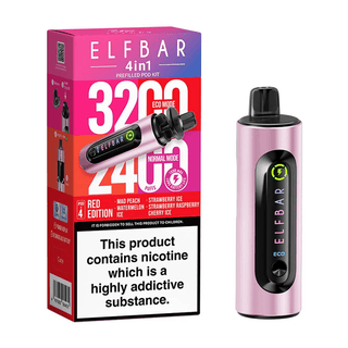 Elf Bar 4 In 1 Prefilled Vape Kit - Red Edition